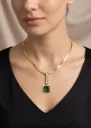 Emerald Square Necklace