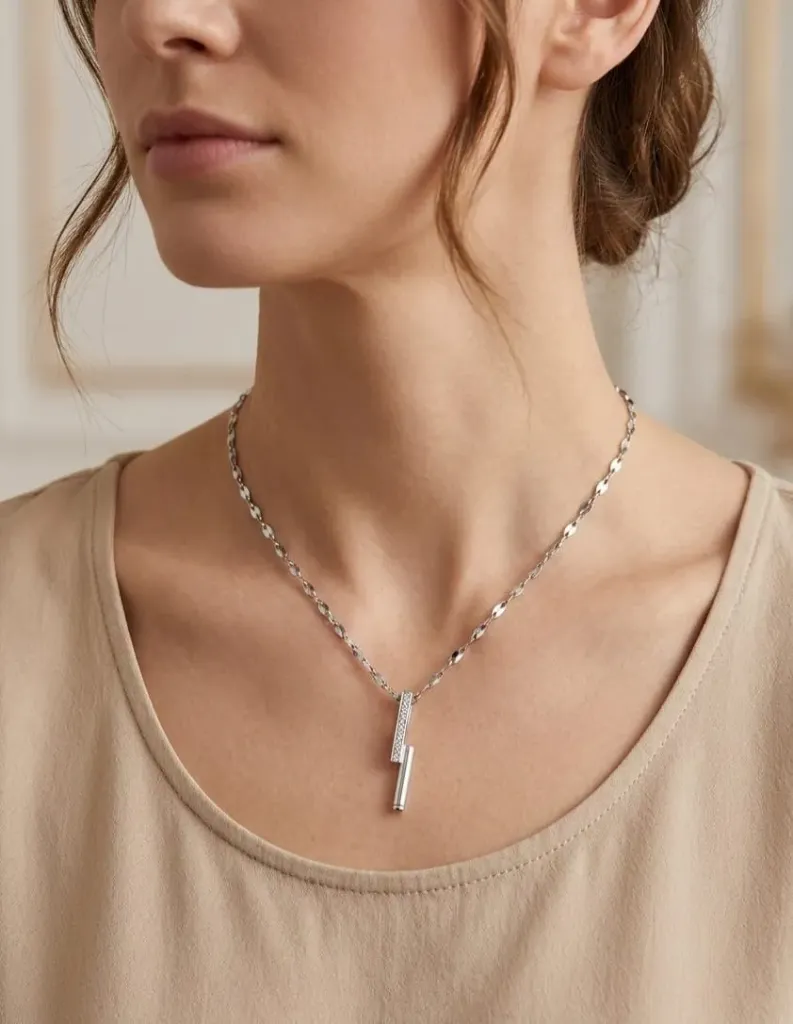 Silver Key Necklace